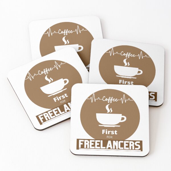 Item preview, Coffee First For Freelancers designed and sold by Quirky Dez.