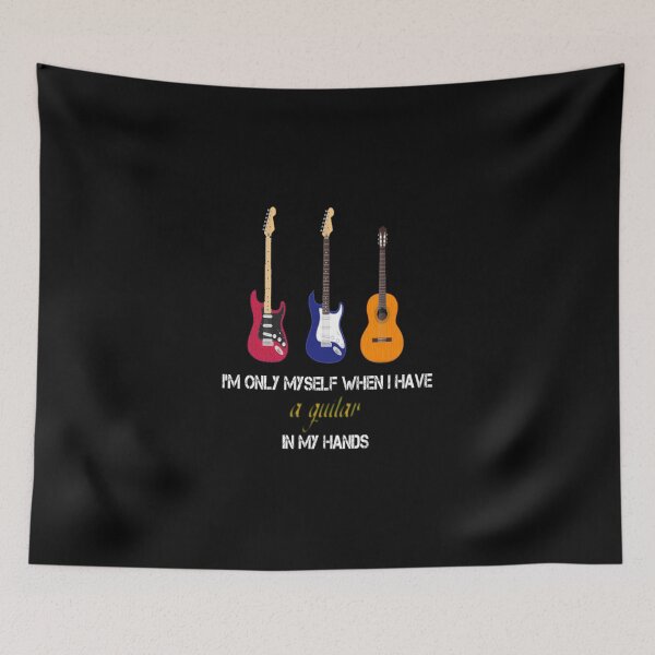 Item preview, I M Only Myself When I Have A Guitar In My Hands Guitar Musician Song Pop Rap Lyrics Mu designed and sold by lillakroetzsh.
