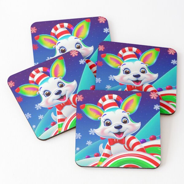 Item preview, Friendly Christmas Candy Cane Fox designed and sold by LuliandFriends.