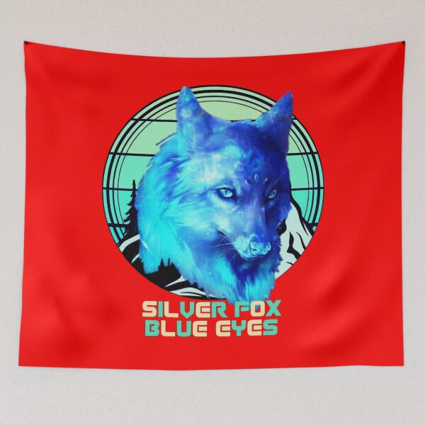 Item preview, silver fox blue eyes designed and sold by MrSameeraTop.