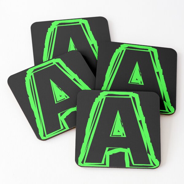 Item preview, A (initial-green) designed and sold by SahJArt.