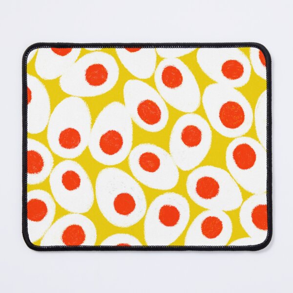 Item preview, seamless pattern with seamless pattern with various sizes of eggs are white with red designed and sold by UnloveToy10.