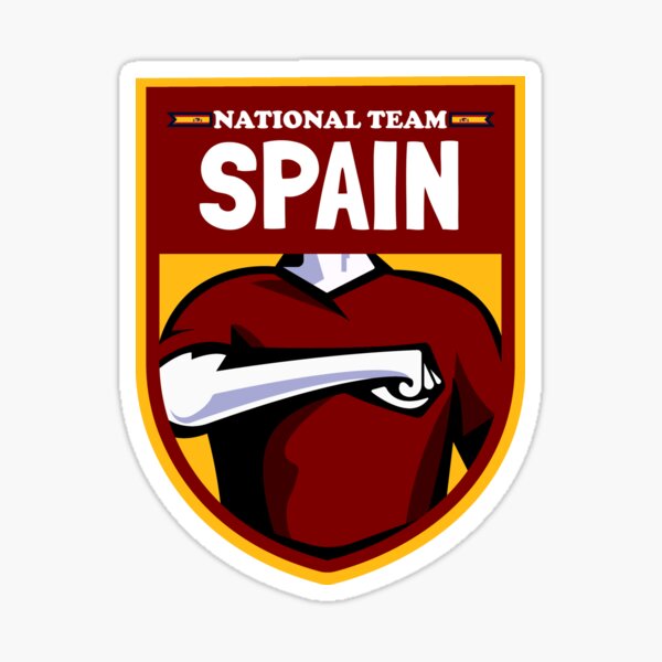 "Spain National Team Logo" Sticker for Sale by Salukeart | Redbubble