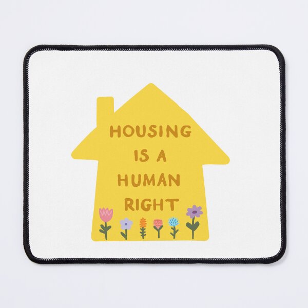 Item preview, Housing is a Human Right Yellow with Garden designed and sold by HeyGoAway.