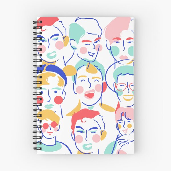 Item preview, Colorfull Boy faces designed and sold by emalijae.