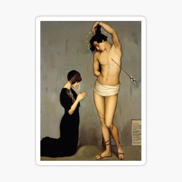 Votive Offering by Ángel Zárraga Sticker