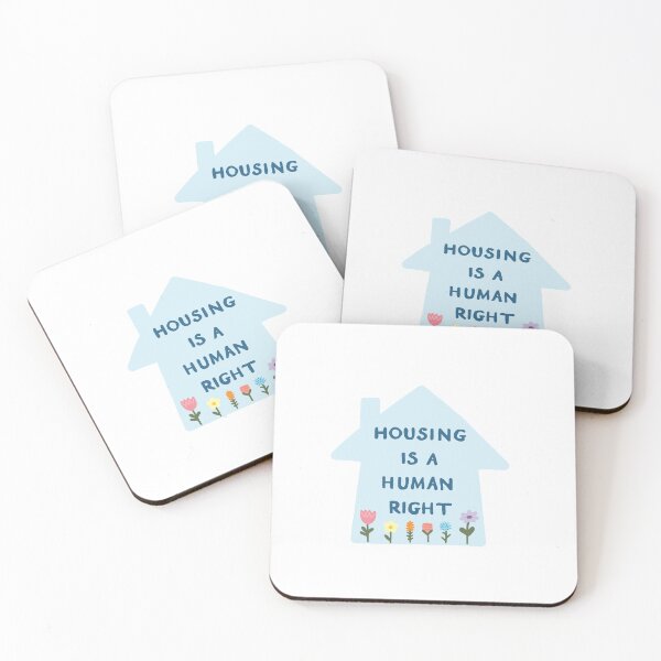Item preview, Housing is a Human Right Blue with Garden designed and sold by HeyGoAway.