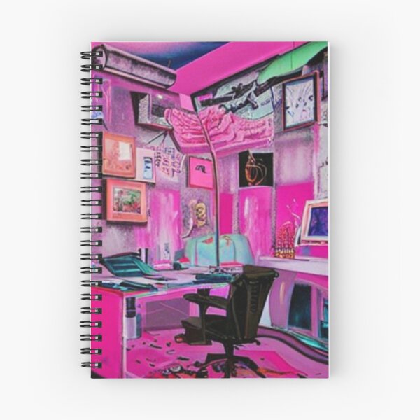 Item preview, Future Maximalist Pink Office Art Studio Space designed and sold by UncleLanny.