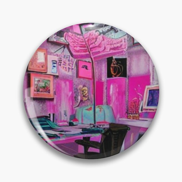 Item preview, Future Maximalist Pink Office Art Studio Space designed and sold by UncleLanny.