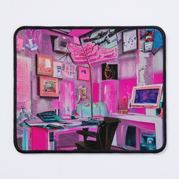 Item preview, Future Maximalist Pink Office Art Studio Space designed and sold by UncleLanny.
