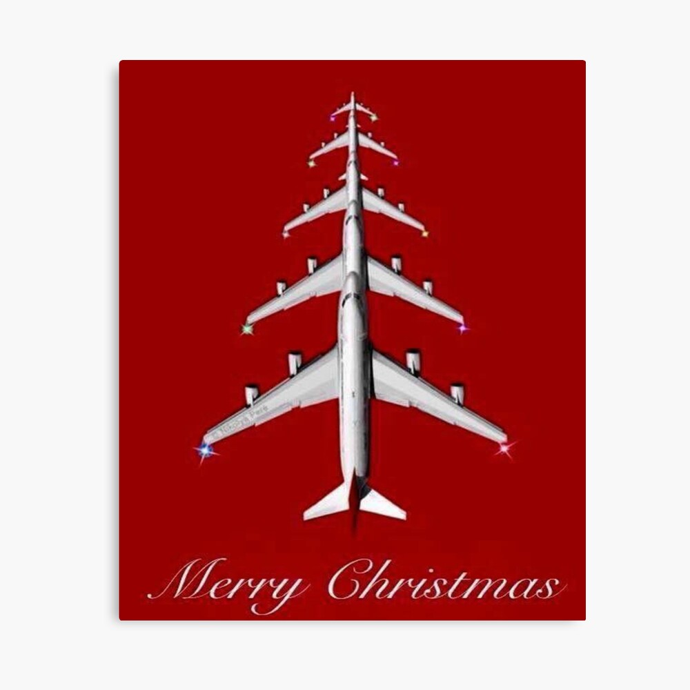 Merrry Christmas Aviation Airplane Aviation Gift | Greeting Card