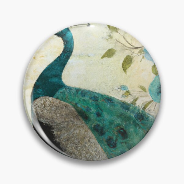 Item preview, Teal Japanese Peacock designed and sold by Naomi Gutierrez Parrish.