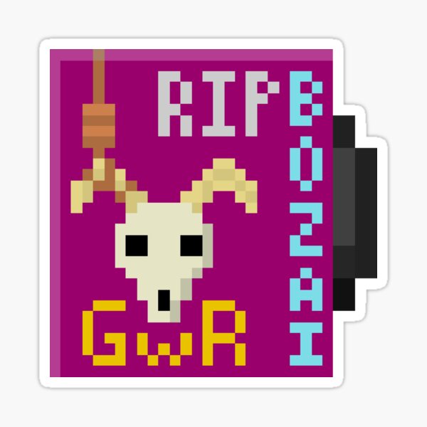 RIP Bozai Album Art Sticker