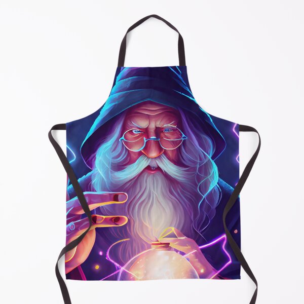 Item preview, Wizard with a Crystal Ball Flat Digital Painting designed and sold by CodeAndColors.
