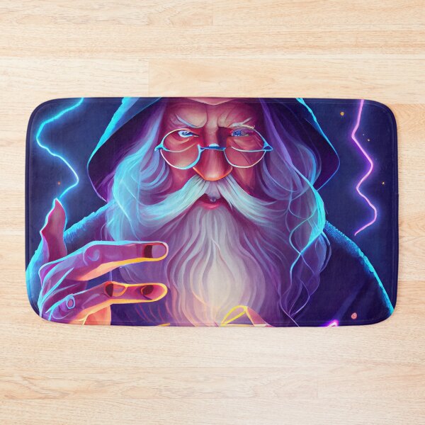 Item preview, Wizard with a Crystal Ball Flat Digital Painting designed and sold by CodeAndColors.