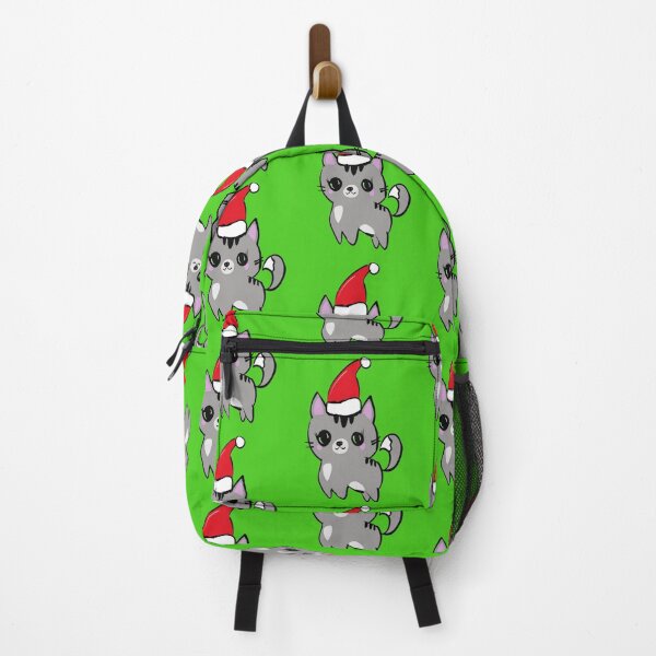 Item preview, Meowy Christmas Cat in Santa Hat Illustration designed and sold by Silver Sky by Janet.