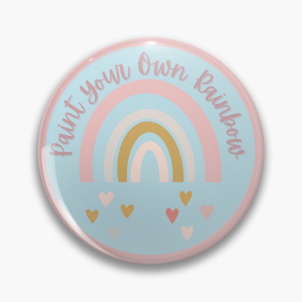 Item preview, Paint Your Own Rainbow in Blue and Pink designed and sold by Craftenness.