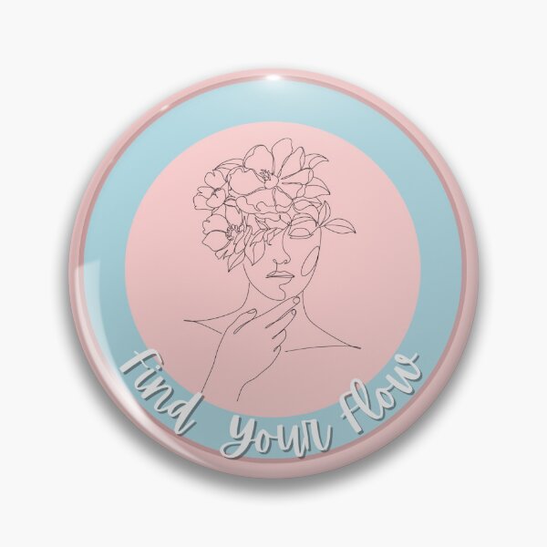 Item preview, Find Your Flow in Blue and Pink designed and sold by Craftenness.