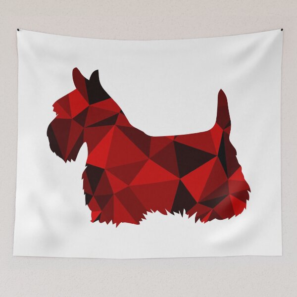 Item preview, Geo Scottie - Red designed and sold by thezoekatz.