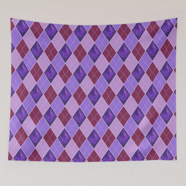 Item preview, genshin: Raiden argyle pattern designed and sold by Lina Nguyen.
