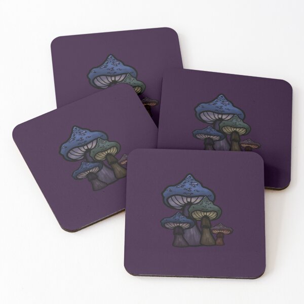 Item preview, Grouping of 4 mushrooms  designed and sold by LesiSlug.
