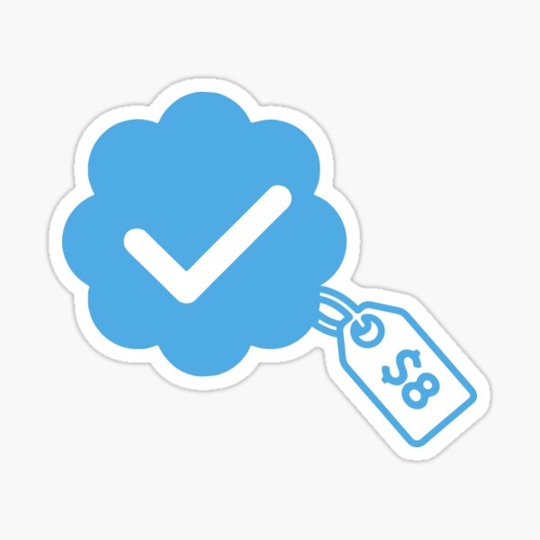 Twitter Verified Check Mark Meme (Elon Musk) 8$ Price Tag