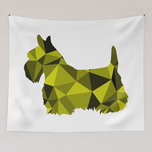 Item preview, Geo Scottie - Yellow designed and sold by thezoekatz.