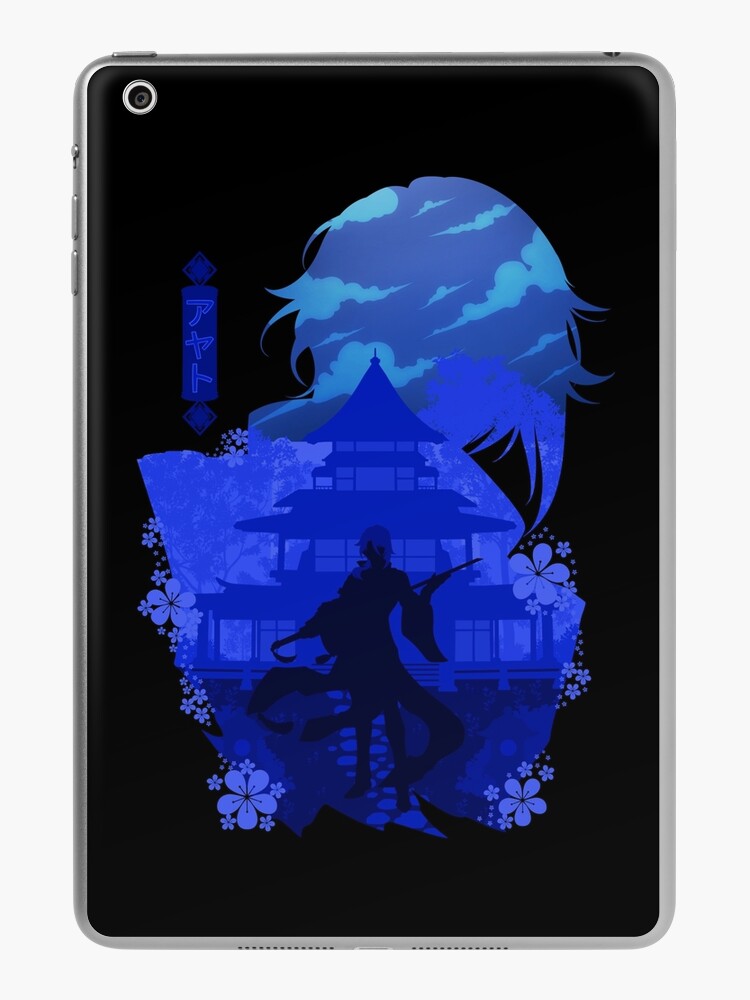 GENSHIN IMPACT KAMISATO AYATO NEGATIVE SPACE iPad Case & Skin for