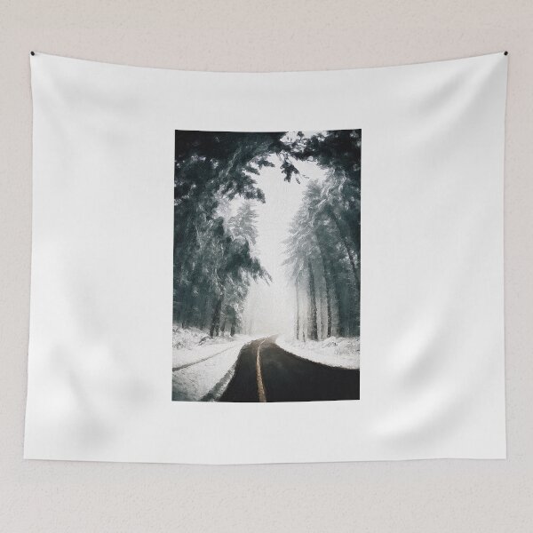 Item preview, Forest Road with Snow designed and sold by noirlines.