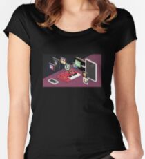 iOS apps Women's Fitted Scoop T-Shirt