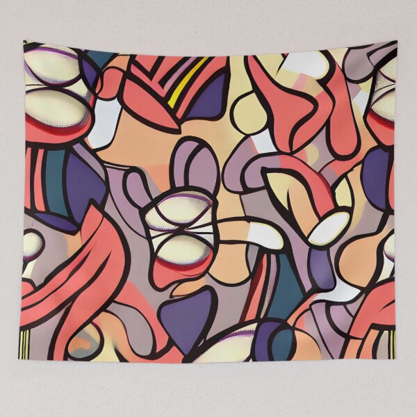 Item preview, watercolor retro shapes pattern #1 designed and sold by supeart.