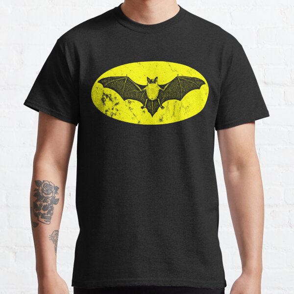 Ripped Muscles BATMAN T-Shirt Black w/Bat Signal Cosplay Men's Small,  Youth XL