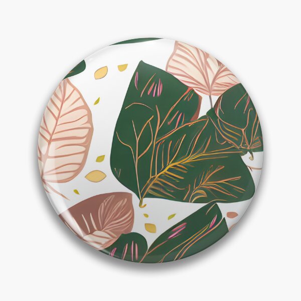 Item preview, tripical leaf floral pattern #4 designed and sold by supeart.