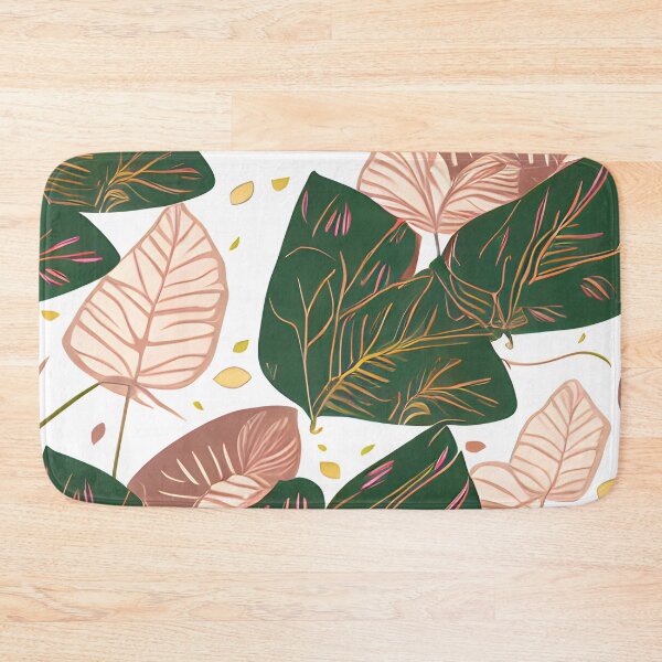 Item preview, tripical leaf floral pattern #4 designed and sold by supeart.