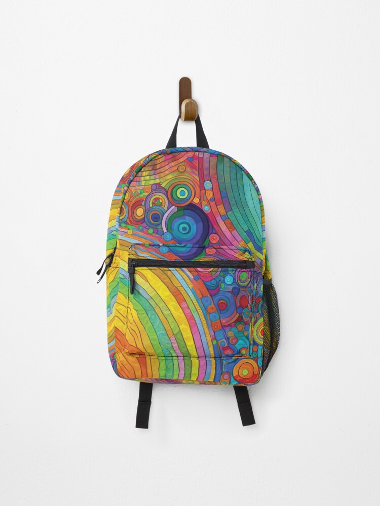 Thumbnail 1 of 3, Backpack, Abstract Digital Paintings designed and sold by ThinkFunDesign.