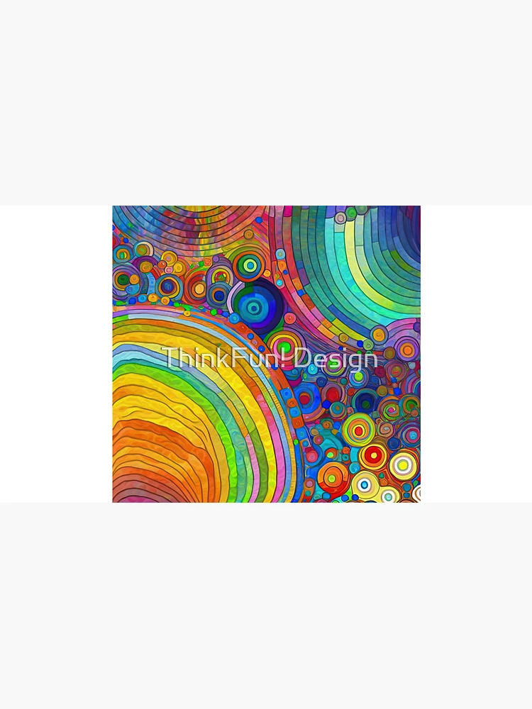 Thumbnail 3 von 3, Cap, Abstract Digital Paintings designt und verkauft von ThinkFun! Design.
