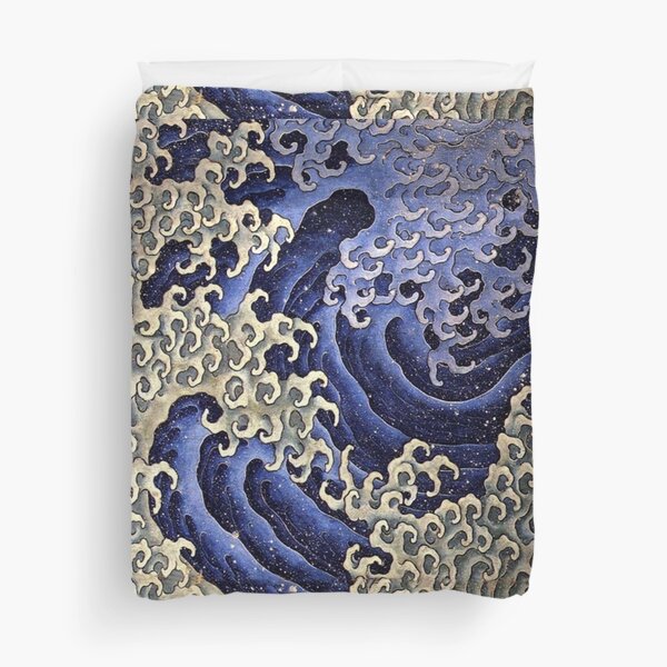 HOKUSAI. Masculine wave. Duvet Cover