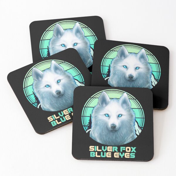 Item preview, silver fox blue eyes designed and sold by MrSameeraTop.