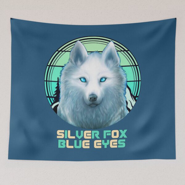 Item preview, silver fox blue eyes designed and sold by MrSameeraTop.