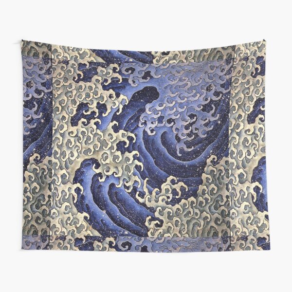 HOKUSAI. Masculine wave. Tapestry