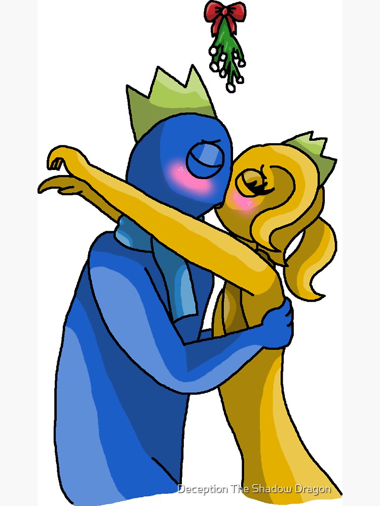 Blue X Gold Mistletoe (Rainbow Friends) Poster for Sale by Deception The  Shadow Dragon