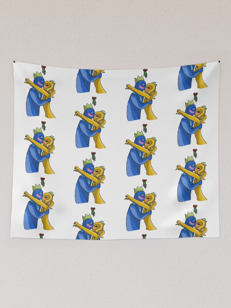 Blue X Gold Mistletoe (Rainbow Friends) | Photographic Print