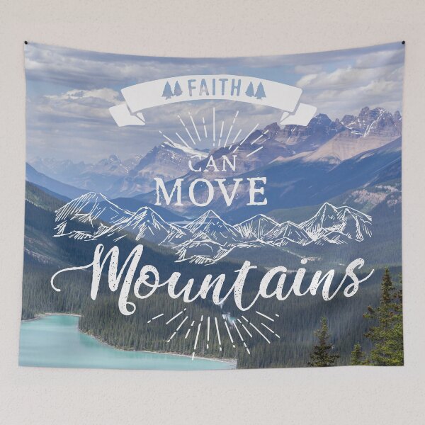 Item preview, Faith can move mountains designed and sold by birchandbark.