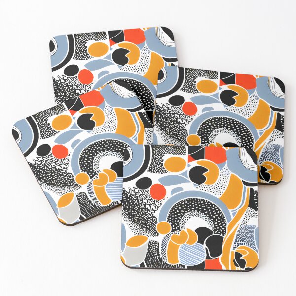 Item preview, retro shapes blob pattern #3 designed and sold by supeart.