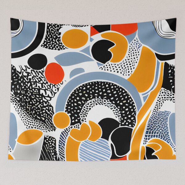 Item preview, retro shapes blob pattern #3 designed and sold by supeart.