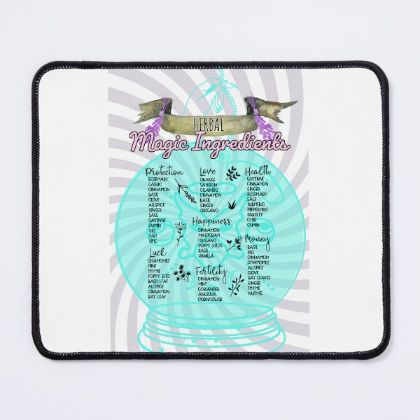 Item preview, Herbal Good Witch Brew Magic Ingredients Crystal Ball #1 designed and sold by OmniRoseArt.