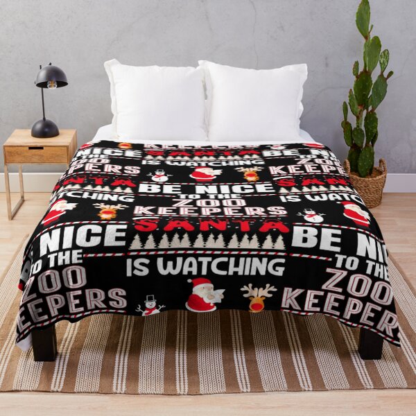 Item preview, Be Nice To The Zoo Keepers Santa Is Watching  designed and sold by aryagiri.