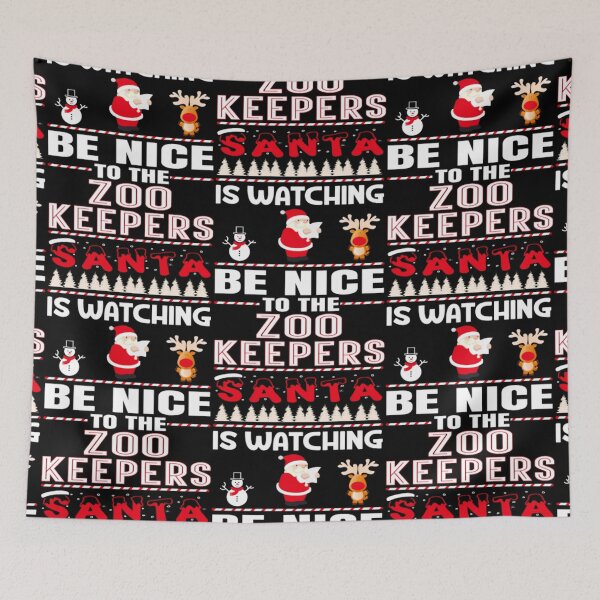 Item preview, Be Nice To The Zoo Keepers Santa Is Watching  designed and sold by aryagiri.