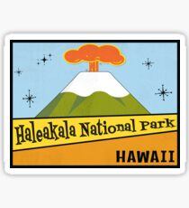 Haleakala National Park Hawaii Vintage Mid-Century Sticker