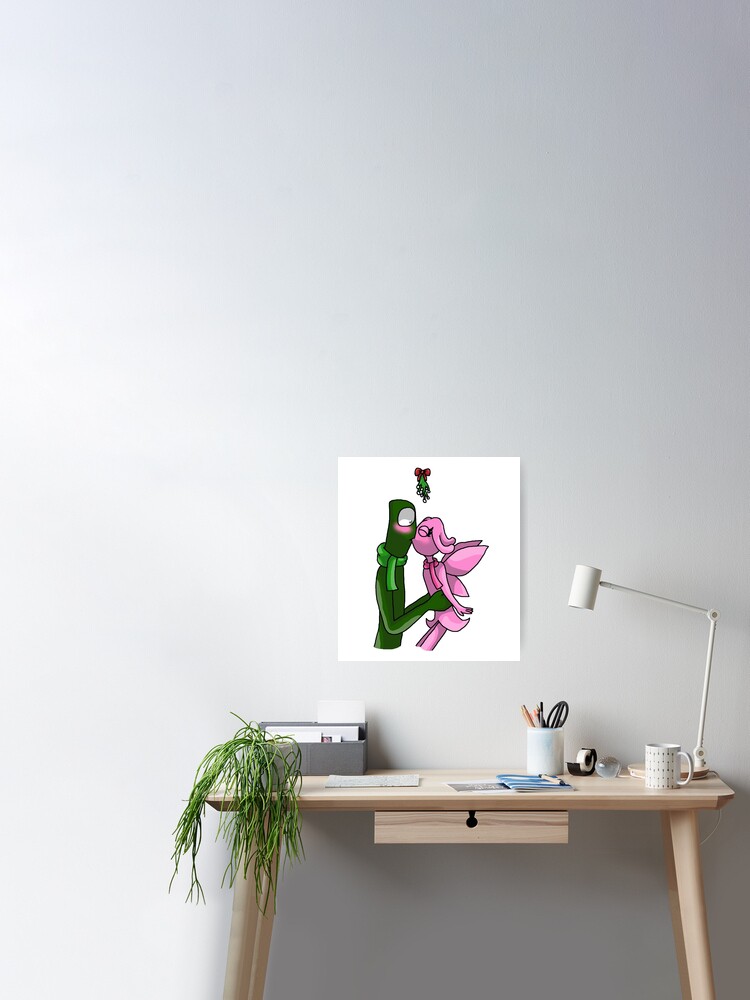 Green X Pink Mistletoe (Rainbow Friends) | Photographic Print